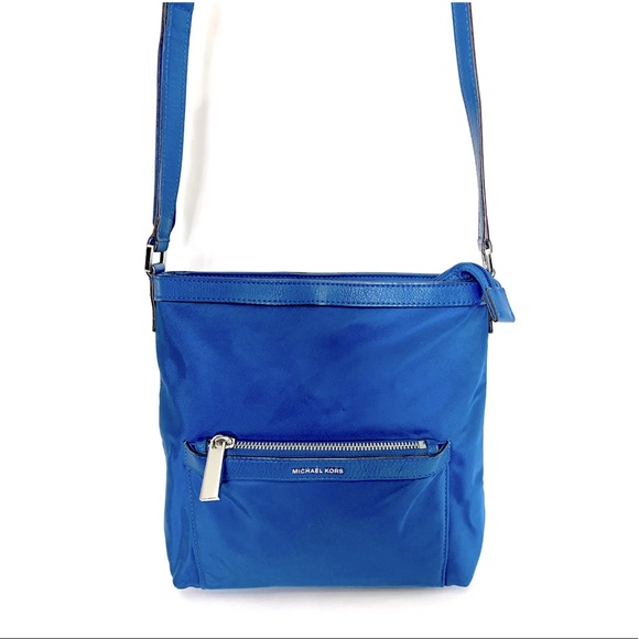Michael Kors Bags Michael Kors Blue Nylon Fabric Crossbody Bag